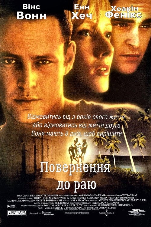 Постер Повернення до раю (1998)